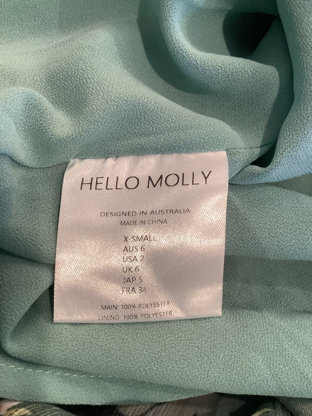 Green Floral Cutout Maxi Dress - size 2 Hello Molly - Picture 9 of 10